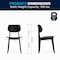 Flash Furniture Verona Commercial Grade Solid Wood Dining Chair w/Curved Oval Backrest in Black XU-CH10367-3-BLK-GG - alternate 6
